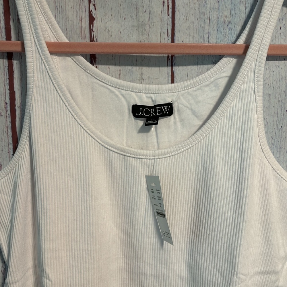 NWT J. Crew Vintage rib shelf-bra tank top - Picture 12 of 15